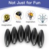 Wzone 60x18mm Strong Rattle Magnets, 6 Oval Magnets, Fidget Magnets,