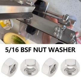 OTOTEC 20 Sets BSF Nut Washer 5/16 304 Stainless Steel Washer Lock Washer Bolt Compatible with Austin Seven Cylinder Head Furniture