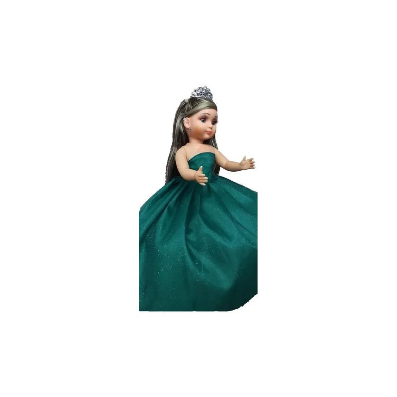 Muñeca Quinceañera Xv 15 Lacio Verde Botella