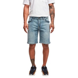 Urban Classics Men's Relaxed Fit Jeans Shorts Denim, Light Destroyed Washed, 34