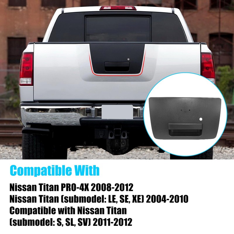 Jaronx Compatible with Nissan Titan Tailgate Handle 2004-2012, Rear Liftgate