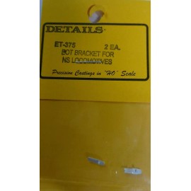 Details West HO #375 EOT Bracket for NS Locomotives (Light Cast Metal)