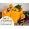 BagPodz Reusable Shopping Bags – Includes 10 Foldable Bags Inside