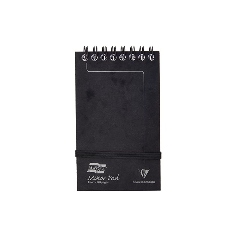 Clairefontaine Europa Minor Notepad Wirebound Elasticated Ruled 80 gsm 120