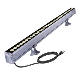 Yotivki 36W Wall Washer Lights, 4000K Neutural White Linear Flood Light, 3.2ft/40 120V LED Light Bar, IP65 Waterproof Outdoor Wall Washer Lighting for Landscape, Church, Ads, Yard, Garden