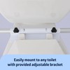 Foldable Toilet Safety Rail with Adjustable Height – Universal Fit