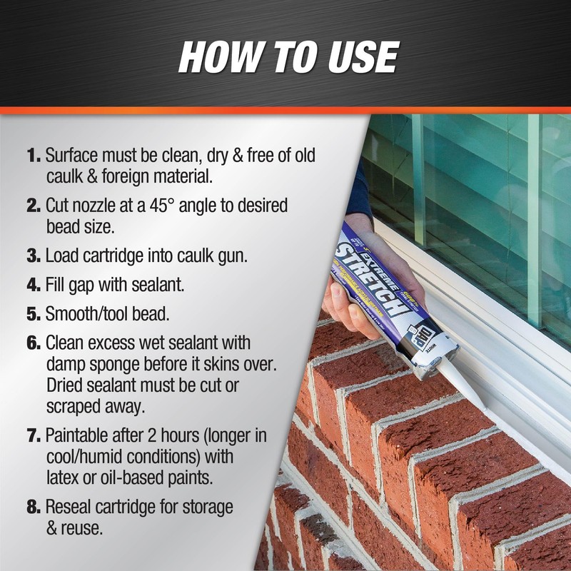 DAP 7079818709 Extreme Stretch Elastomeric Sealant, 10.1 Oz, Pine Green,