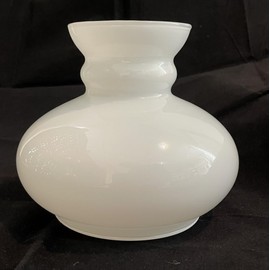 Glass Cylinder without Base White Diameter Base 14 cm Height Base 1 cm Total Height 13 cm Widest Diameter 16.5 cm Top Diameter 10.5 cm