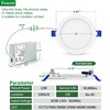 zouzai 1 Pack 6 Inch 5CCT Ultra-Thin LED Recessed Ceiling