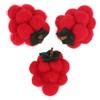 TEHAUX 3pcs Adorable Felt Hair Clips Cartoon Poached Fruit Design