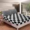 Grid Bed Sheets Black And White Checkered Bedding Farmhouse Buffalo