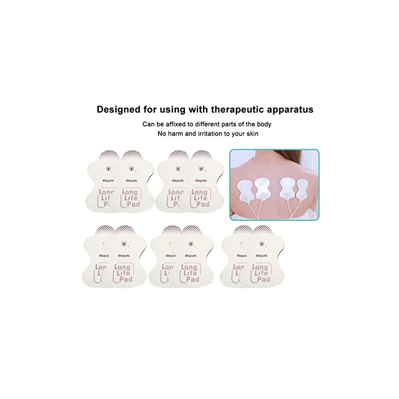10 Unids/Set Almohadillas De Electrodos, Almohadillas Masajeadora, Accesorio