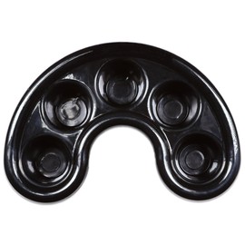 Beauticom Manicure Bowls Nail Art Hand Soak Treatment Bowls (Five Fingers Soak Tray - Black, 1 Piece)