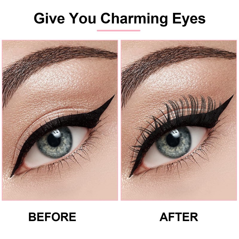 Cluster Eyelash Extensions, 280pcs 40D, 0.07 D Curl 13mm Natural