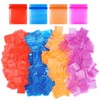 HJZHII 400Pcs Mini Plastic Baggies, 1.2x1'' Colored Resealable Storage Bags