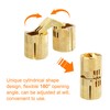 sourcing map 4Pcs 18mm Brass Barrel Hinges Hidden Invisible Concealed