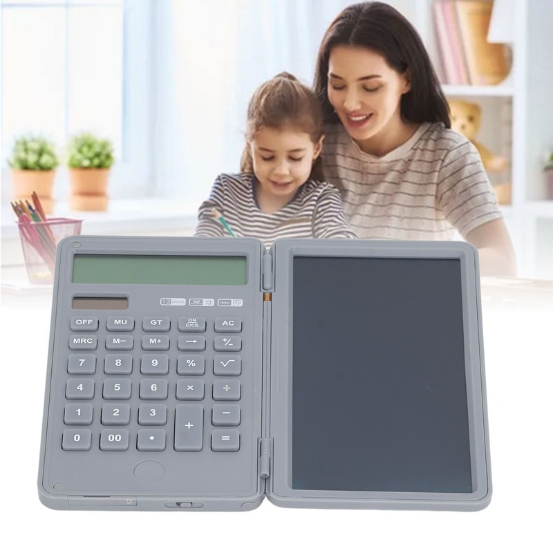 Calculator Handwriting Board Foldable Portable 12 Digits Display Scientific Electronic