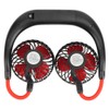 Daisy Pattern Portable Hand Free Neck Hanging Fan USB Rechargeable