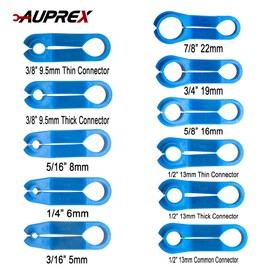 AUPREX 11 PCS AC/Fuel Line Disconnect Removal Tool Set for Ford and Others, Transmission Oil Cooler Line Quick Disconnect Kit from 3/16 to 7/8 Inch