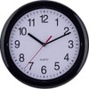 Eurotime 22221 Quartz Wall Clock 25 cm Black, Black