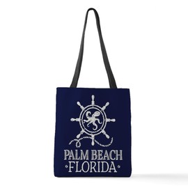 CafePress Palm Beach Florida Polyester Tote Bag 16"x16"