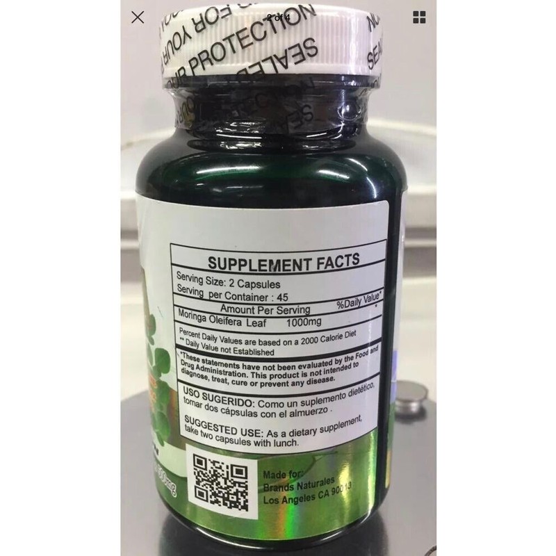 Brands Naturals New Brands Naturals Moringa 90 capsules 500mg Antioxidantes