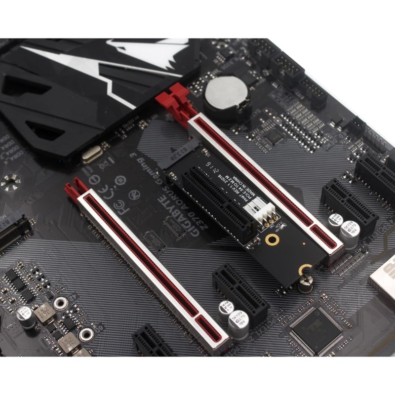 YIKAIEN NGFF M.2 M-Key to PCIe X4 Expansion Card Adapter,