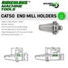 CAT50 END MILL HOLDER 7/16" X 4" G2.5 X 25,000