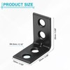 sourcing map 50 Set l Corner Bracket Corner Brace Metal