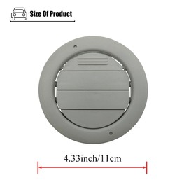 LXROAR01 2PCS Roof Headliner AC Heater Air Vents Gray Compatible with Ford Transit 2015 to 2025 Year, Roof Air AC Vent for YC3Z-19893-AA