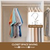 ZEDODIER Space Saving Hangers for Clothes,Rotatable Sturdy Shirt Hangers with