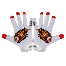 Adult Football Gloves American Football Receiver Gloves for Men, Women and Boys (Large)
