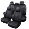 Toolzia PU Leather Car Seat Covers - Universal 5-Seat Full