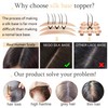 SEGO Hair Toppers for Women Real Human Hair With Bangs