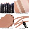 evpct Caramel Matte Cream Eye Shadow Brightener Sticks Set for