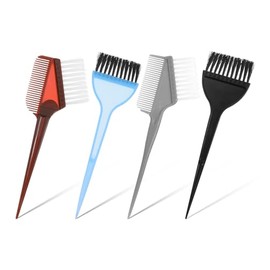 4 Pack Hair Dye Brush, Hair Dye Color Application Brush for Hairs Stylist Women, Tint, Salon Home DIY Use (Multicolor)