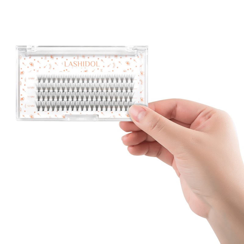 LASHIDOL Matsueku Self Partial False Eyelashes, Natural, Cluster Eyelashes, Easy,