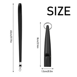 FANNAS Rütter Dog Whistle, Pack of 2 Dog Whistles with Free Whistle Band, Adjustable High Frequency, Loud and Wide Range for Effective Dog Training, Successful Dog Education, Black/Red