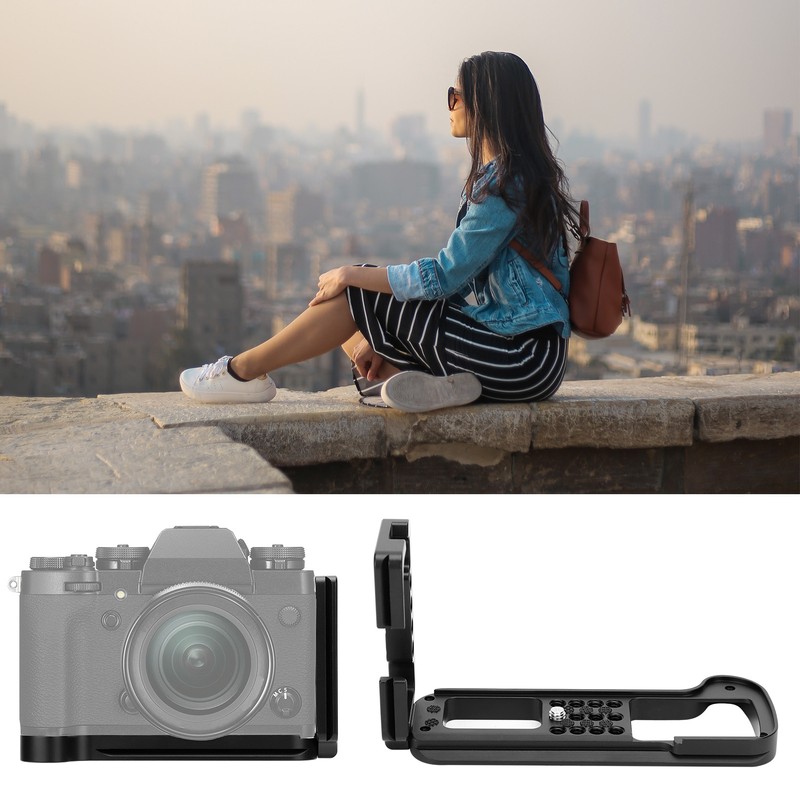 Aluminium Alloy L Quick Release Plate Vertical Shooting Handle Multihole