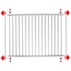 SPARES2GO Fridge Shelf compatible with Fridgemaster Refrigerator Freezer Adjustable White