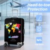 ANNA QUEEN Map Travel Luggage Cover Suitcase Protector Suitcase Anti-Scratch,Stretchable