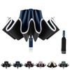 Sykrawki Windproof Inverted Umbrella with 10 Ribs, Automatic Open/Close, Compact,