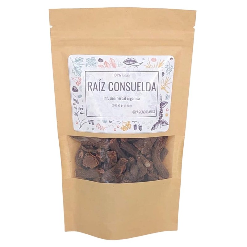 Pasión Orgánica - RAÍZ DE CONSUELDA ORGÁNICA deshidratada 100% natural