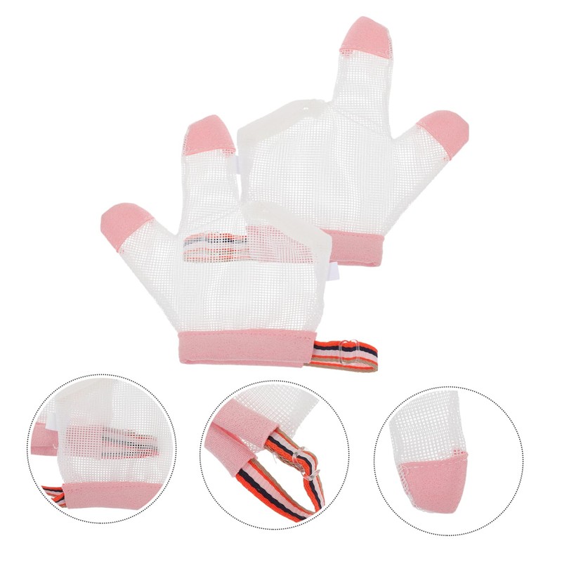 CORHAD 1 Pair Finger Stop Gloves for Breathable Thumb Tool