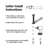 RCH Hardware NO-BR235-50 Brass Number, 2 Inch, Polished Brass