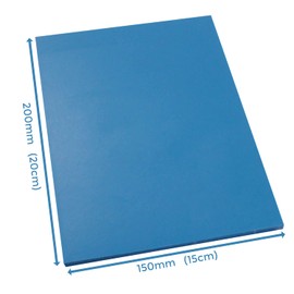 Essential Arts Extra Soft 150 x 200mm Double Sided Blue Polymer Blocks Pack of 5 – 3mm Super Soft Relief Printing Sheets for Easy Lino Carving Art and Craft