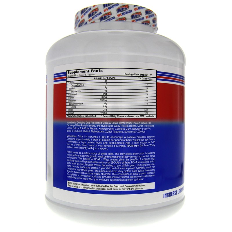 APS Nutrition Isomorph 28, Chocolate Milkshake, 5 Pound