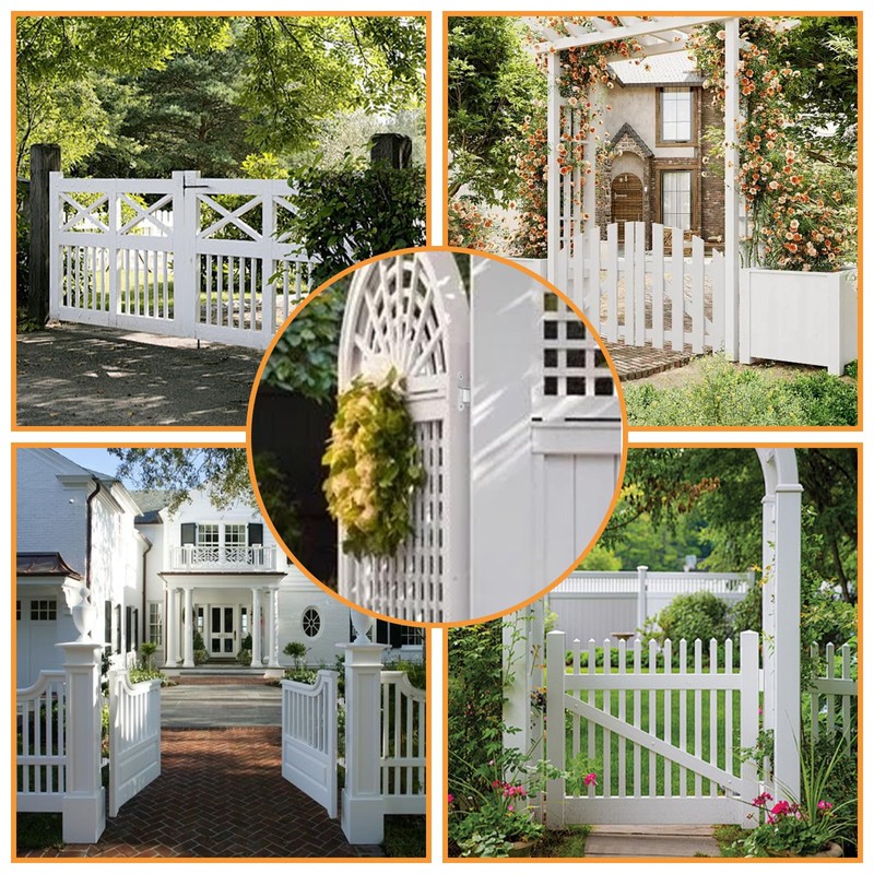 Rasugarlary 4 Set Heavy Duty Gate Hinges, Wall Mount Gate