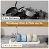 Yorbay Extendable Pot Lid Holder for Cupboard Drawer: Expandable Pans