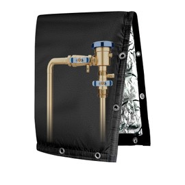 Backflow Preventers Protection, 16”W x 26”H Backflow Winter Cover, Insulated Cover Pouch for Irrigation Backflow Valve, Sprinkler Valves in Snow or Sun Exposure, Winterizing Backflow Preventers – Sand